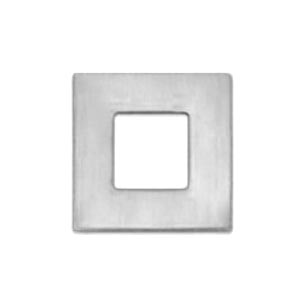 Nickel Silver Square Washer 5/8”" 17.6mm od 9.5mm id 24g Stamping Blank x1