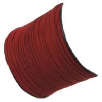 Faux Micro Suede Flat Cord 3mm - Roof Red per metre