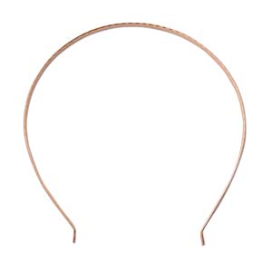 Wire Tiara Frame Alice Band 5.5 x 5.75 inch 140 x 146mm Copper Plated x1