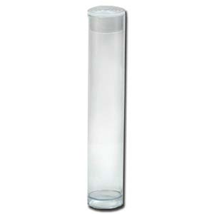 Plastic Clear Storage Tube Vial with Cap 78x14mm (3x9/16 in) x1