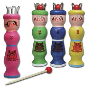 Wooden Knitting Doll - French Knitter x1