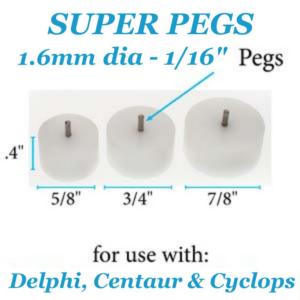 Beadsmith WigJig Super Pegs Large 3pc, for Delphi, Cyclops & Centaur Wig Jig
