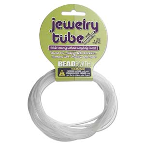 Beadsmith Jewellery Tube Rubber Tubing - 2mm - 5 yards / 4.6m - Crystal Matte x1