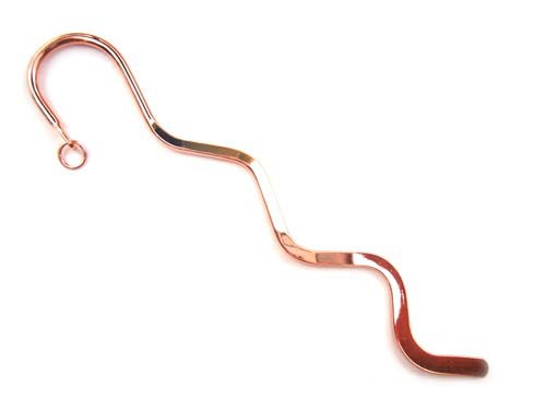 Beadsmith Copper Plated Wavy Swirl 6 inch Bookmark x1