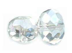 Imperial Crystal Roundelle Beads 12x9mm Crystal Lustre x20