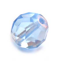 Czech Glass Fire Polished beads - 12mm - Light Sapphire x1
