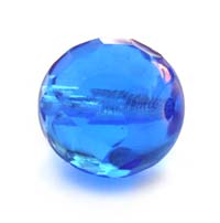 Czech Glass Fire Polished beads - 12mm Sapphire x1