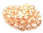 Czech Glass Fire Polished beads 6mm - x25 Lustre Champagne