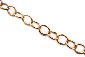 Gold Filled Chain 4.8x3.7mm Open Cable - per half foot (15cm)