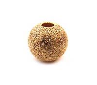 Stardust 6mm Beads ~ Gold Plated x10