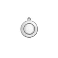 Aluminium Soft Strike Border Circle w/ring (1/2) 13mm 16ga Stamping Blank x1