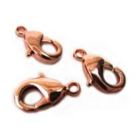Lobster Parrot Clasp 12x6.5mm Copper Plated, Beadsmith, x5