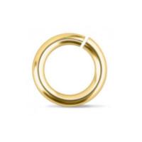 Brass Jump Rings ~ (1/4") 9.7mm (6.6mm id) 16g approx 25 Pack (IA)