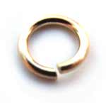 14kt Gold Solid 4mm o.d Open Jump Ring x1