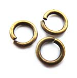 Jump Rings Open Non Soldered findings for Jewellery, 7mm od 5.4mm id 100pc apx Antique Bronze Boho Gold