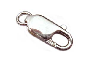 Sterling Silver 4x11mm Lobster Claw Clasp x1