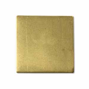Brass Square 24g Stamping Blank 25mm