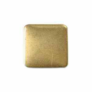 Brass Square 24g Stamping Blank 12.5mm