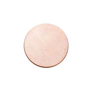 Copper Circle, 13.2mm (1/2 inch) 24ga Metal Stamping Blank x1 (clearance)