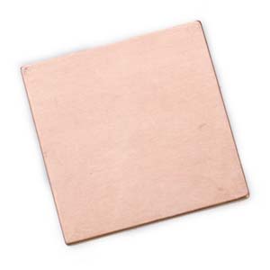 Copper Square 1.13" 29x29mm 24g Stamping Blank x1
