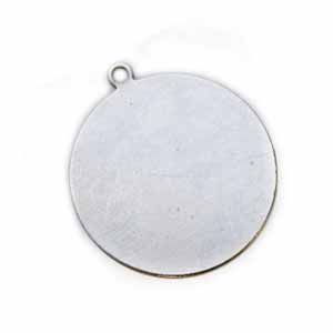 Nickel Silver Circle Drop 25mm 1" 24g Stamping Blank