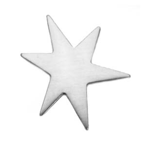 Silver Filled Funky Star 28x23mm 24g Stamping Blank x1