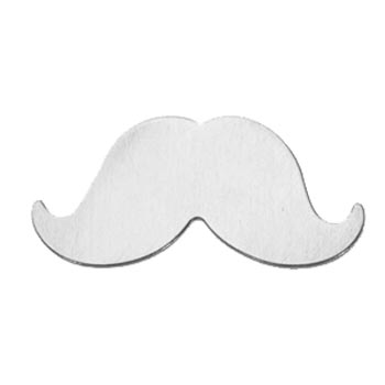 Nickel Silver Large Moustache Mustache 56x25mm 24g Stamping Blank