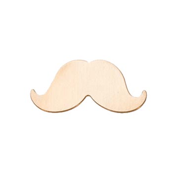Brass Medium Moustache Mustache 31x14mm 24g Stamping Blank