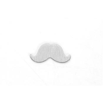 Nickel Silver Tiny Moustache Mustache 12.5x5.8mm 24g Stamping Blank