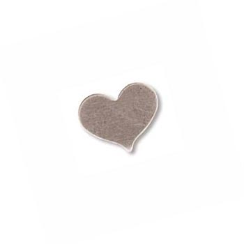Sterling Silver Heart 10x8mm 24g Stamping Blank x1