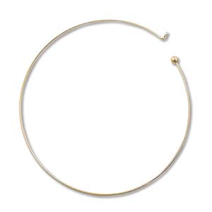 Neck Wire 16 inch - 42cm Gold Plated Necklace Add-A-Bead Necklace
