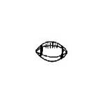 Stamping Tool Designs - American Football (Whimsical Collection.13) Specialty Steel Punch Stamp (PRE-ORDER) 