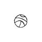 Stamping Tool Designs - Basketball (Whimsical Collection.14) Specialty Steel Punch Stamp (PRE-ORDER) 