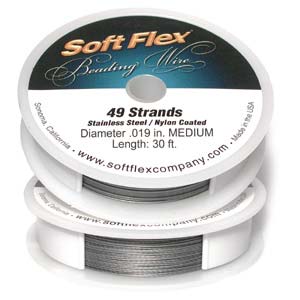 Soft Flex 49 Strand Beading Wire - Medium .019 10ft / 3.05m