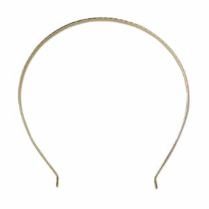 Wire Tiara Frame Alice Band 5.5 x 5.75 inch 140 x 146mm Gold Plated x1
