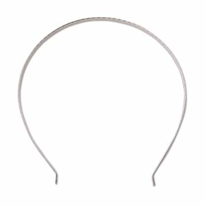 Wire Tiara Frame Alice Band 5.5 x 5.75 inch 140 x 146mm Silver Plated x1