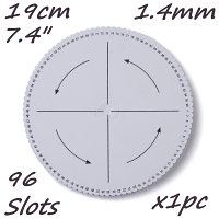 Kumihimo Large Round, 96 Slot, 19cm, 7.4 inch Round Braiding Disk Disc