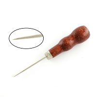 Beading Awl Reamer Bead Knotting Leather Hole Craft Pin Tool Jewellery Wooden Handle (2nds quality finish)