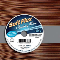 Soft Flex 21 Strand Beading Wire ~ Fine .014 10ft / 3.05m Antique Copper