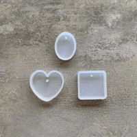 Premium Silicone Mold, Pendant Drops, Heart, Oval, Square, Jewellery By Me, Resin Craft