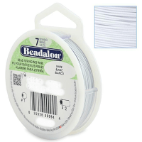 Beadalon Stringing Wire 7 Strands .012 (.30mm) 30 ft/9.2m White