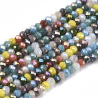 Imperial Glass Faceted Rondelle Micro Spacer Beads 2.5mm Mixed AB x180pc approx