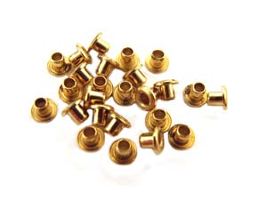 DEADSTOCKED - Please see RELATED PRODUCTS TAB - 1/16 inch Brass Eyelets 2x1.5mm