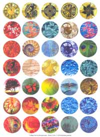 IT Collage Sheet - Pre-Printed Images Circles 25mm