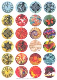 IT Collage Sheet - Pre-Printed Images Circles 30mm