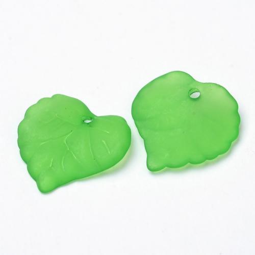 Lucite Leaves Vine Leaf Frosted Bead, 16x15mm, 16g, 55pc