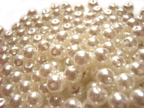 Faux Pearls 4mm Glass Beads 20 grams, 210pc apx (choose colour)